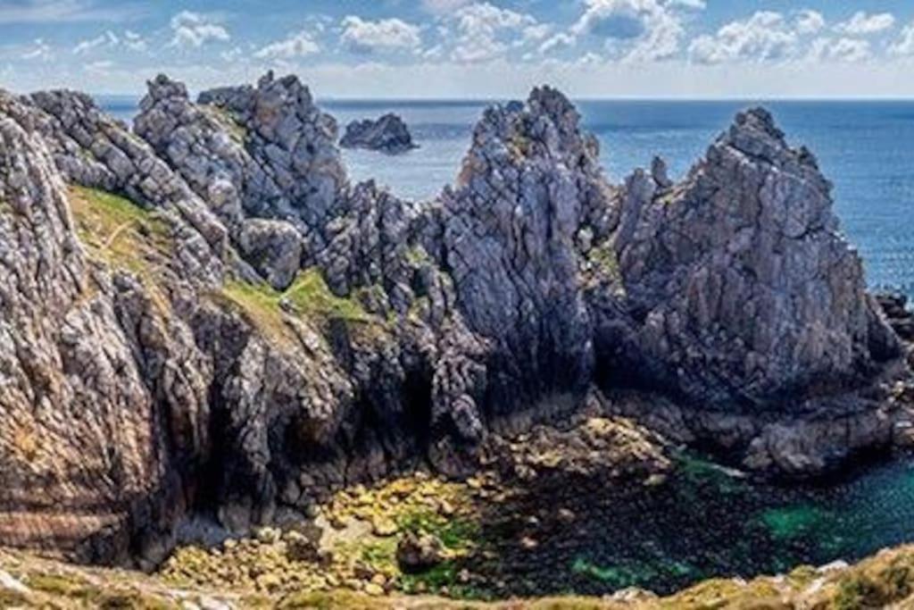 Maison A Morgat En Bretagne Sur La Presqu'Ile De Crozon Situee A 800 M De La Mer Piscine Chauffee Toute L'Annee Travaux Piscine Du 10 Au 20 Juin 2025 크로종 외부 사진